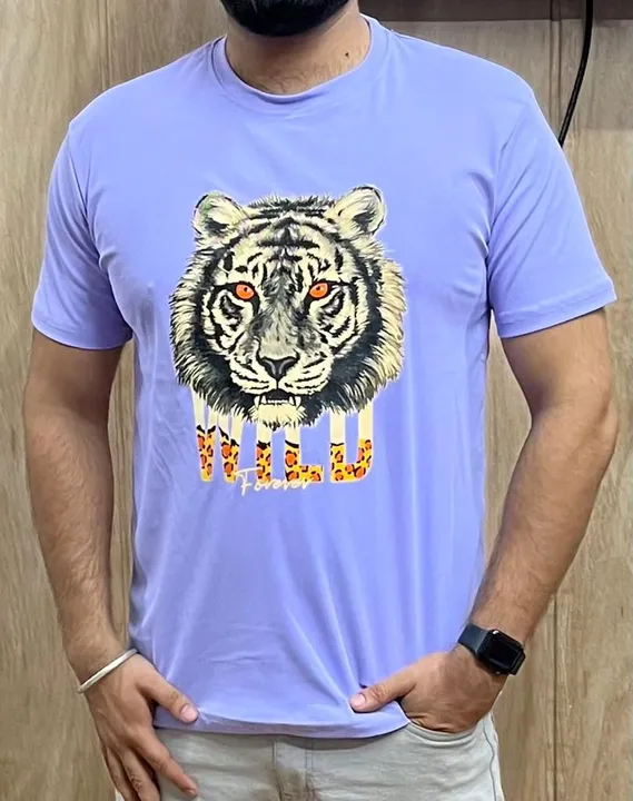 Tiger Printed Matty Lycra T-shirt uploaded by Ahuja Enterprises  on 4/26/2023