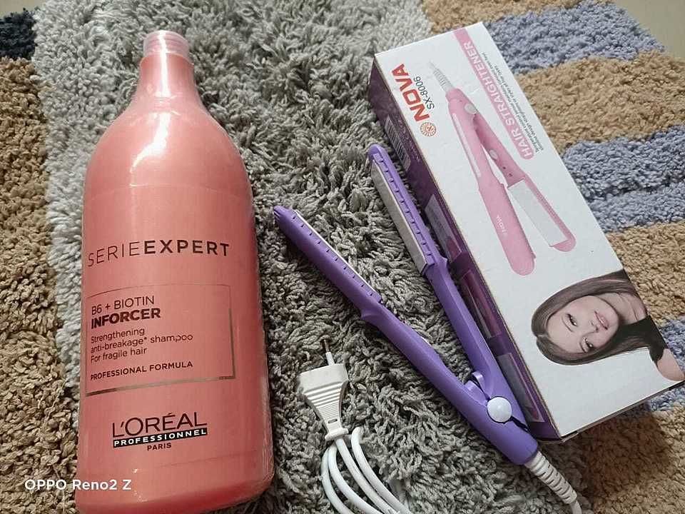 Sarie Expert shampoo with Nova straightening Machine Free MRP 1600 our price only Rs.1000 uploaded by ALL BEAUTY PRODUCTS on 7/11/2020