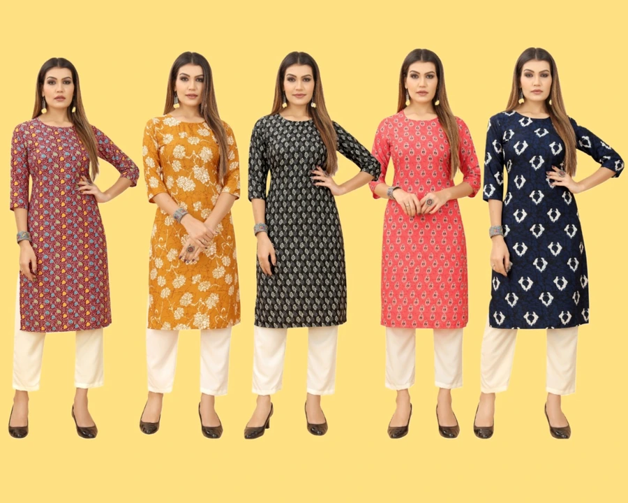 Crepe kurti  uploaded by Priya fashion on 4/26/2023