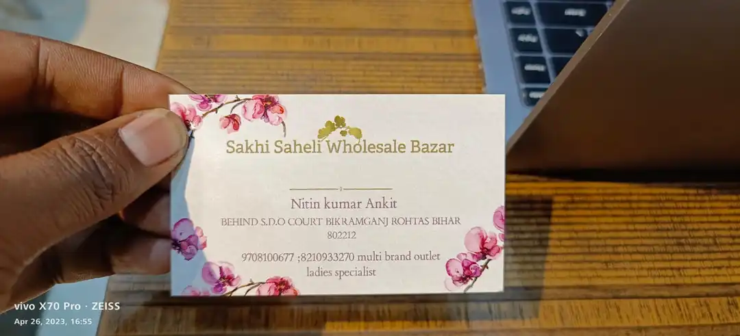 Visiting card store images of Stawbuds