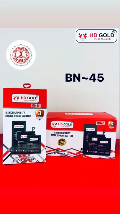 Mi BN 45 /48 battery available 1 year warranty  uploaded by B.R. ENTERPRISES  on 4/26/2023