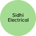 Business logo of Sidhi electrical
