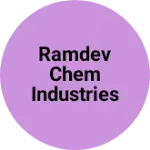 Business logo of Ramdev Chem Industries Balotra