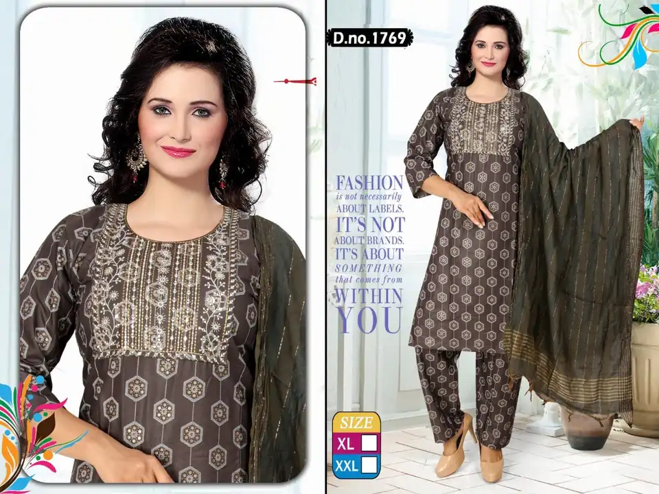 Kurti pant with dupatta  uploaded by Fashion Mantra on 4/26/2023