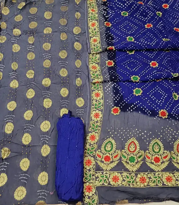 Pure dupion silk dress material live in Mira road uploaded by Dresses on 4/26/2023
