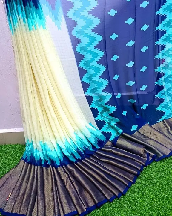 *|| VISHAKHA ||*

SAREE - SOFT FAUX MOSS CHIFFON
[ light weight fabric and zari weaving border and H uploaded by Divya Fashion on 4/26/2023