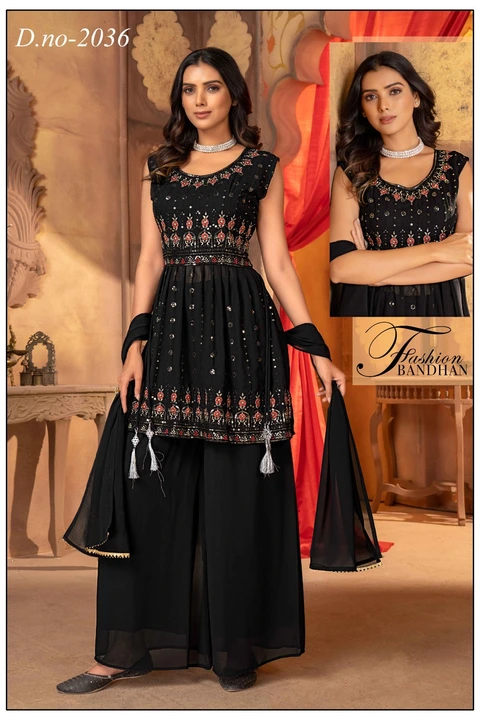 Zorjet sharara  uploaded by Manufacturing of readymade Punjabi dress on 4/26/2023