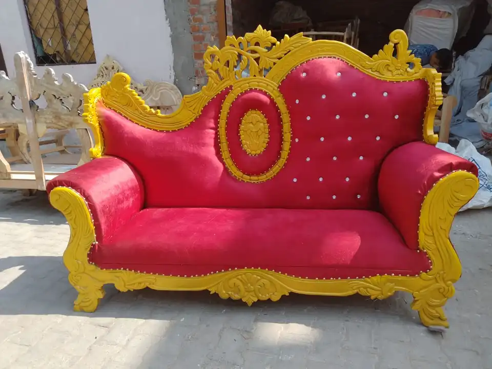 Wedding mandao sofa for Bride & Groom uploaded by RANA CRAFTS HOUSE on 4/26/2023
