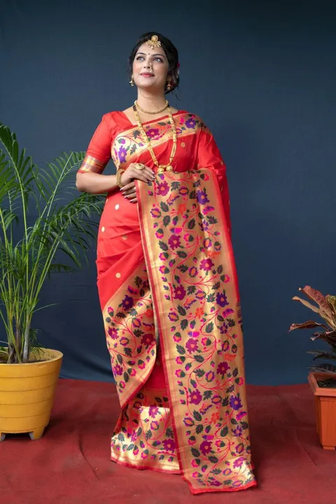Paithani Pure Silk Handloom saree uploaded by Shiva Enterprise on 4/26/2023