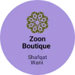 Business logo of Zoon boutique