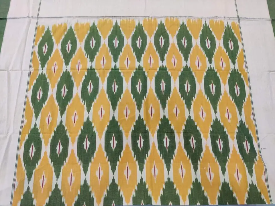 Pochampally Handloom Ikkat Cotton Designer Single Cot Bedsheet  uploaded by KS HANDLOOM on 4/26/2023
