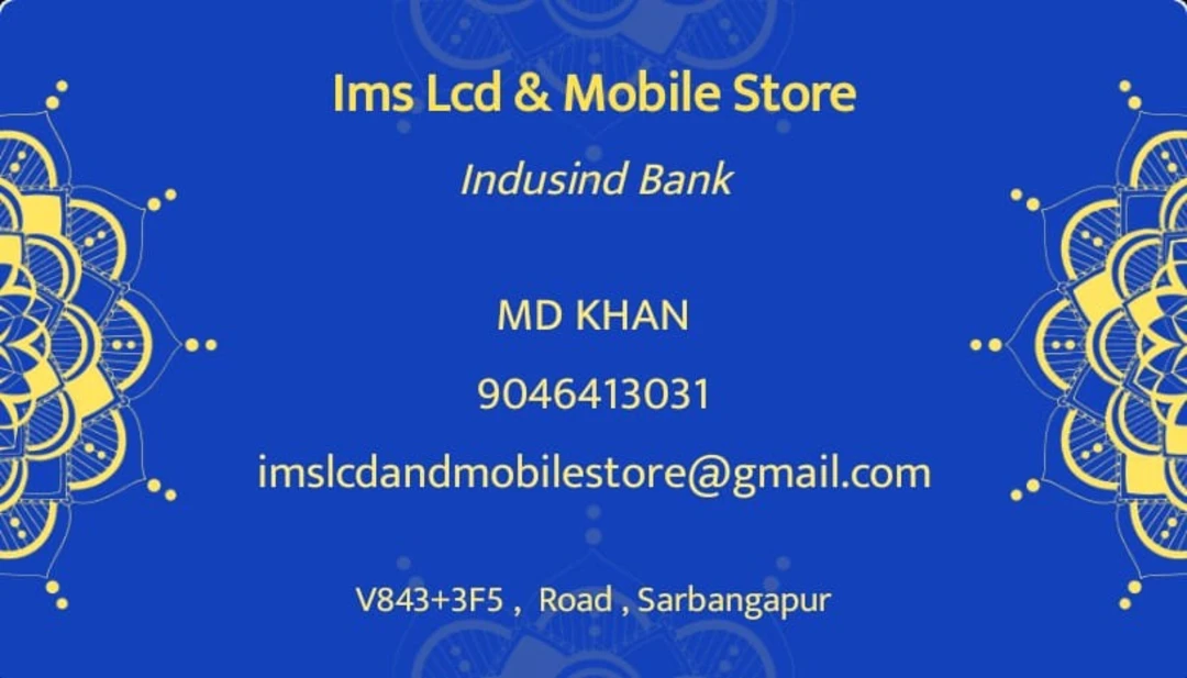 Visiting card store images of IMS LCD & MOBILES STORE