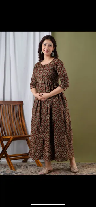 💃💃 *Beautiful pure cotton metinity ( Feeding gown)  Long Kurti with Belt style*Gown lenth 50*

💃 uploaded by Mahipal Singh on 4/26/2023