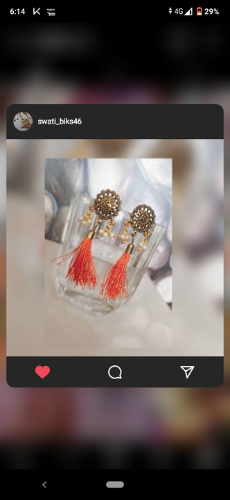 Tassel earrings  uploaded by Handmade jewellery on 3/7/2021