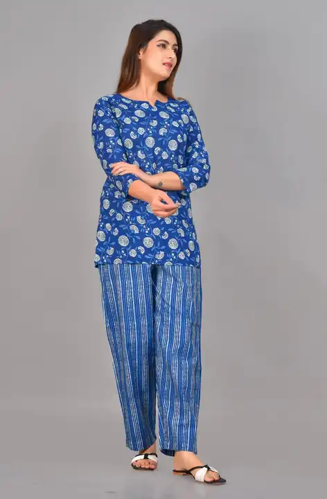 Length 36 inch 

Size 36 to 44

1 pocket
Cotton 

Price - 530+ uploaded by Saiba hand block on 4/26/2023