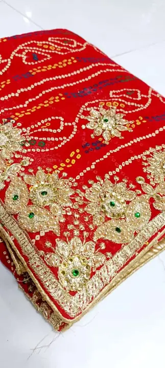 Pure Georgette saree  uploaded by Radha Krishna textile on 4/26/2023