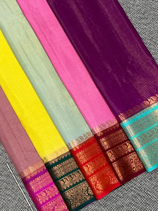 TISSUE STRIPE DAYBEL SAREE uploaded by Aj creation on 4/26/2023