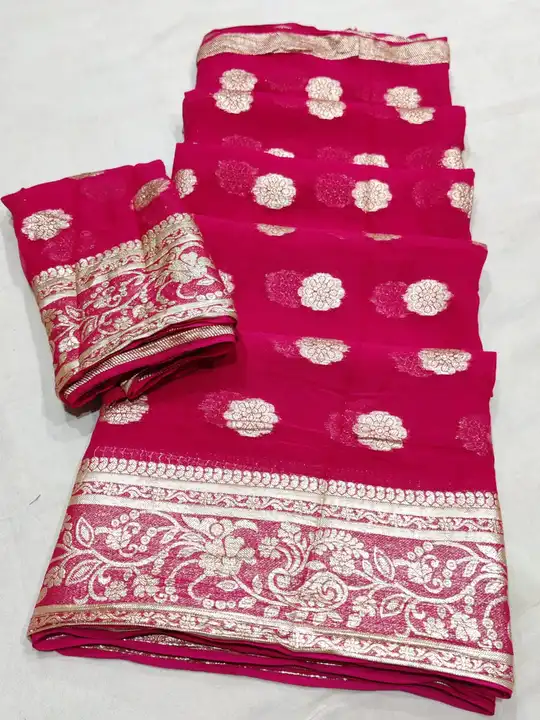 ❤️ *Summerspecialsaree*  

*beautiful color combination Saree for all ladies*

👉keep shopping with  uploaded by Gotapatti manufacturer on 4/27/2023