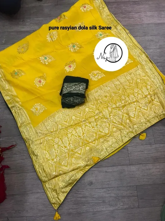 Presents beautiful rusyan silk Saree*
👉keep shopping with us 

New Launching for beauty

❤️pure rus uploaded by Gotapatti manufacturer on 4/27/2023