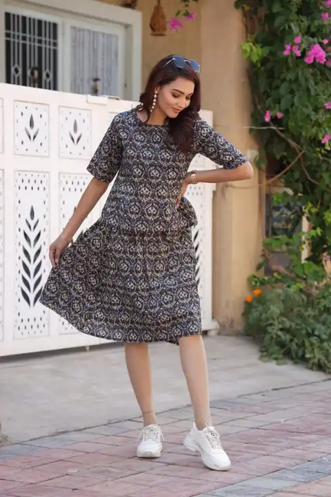 New collection of Bagru hand block printed Top&skirt 

👉 In stock
👉 Latest trendy designs
👉 Bulk/ uploaded by Online selling  on 4/27/2023