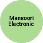 Business logo of Mansoori electronic