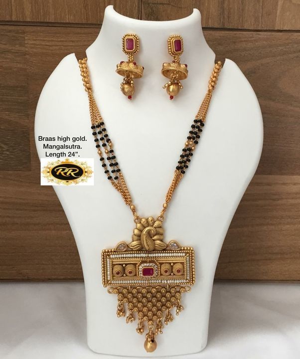 Post image High Quality Gold Plated Heavy Brass Mangalsutra only *Rs.1049+S