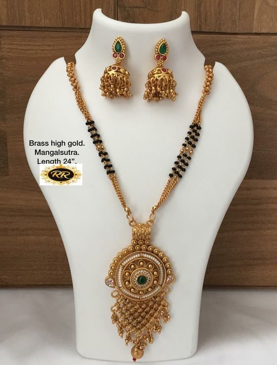 High Quality Gold Plated Heavy Brass Mangalsutra  uploaded by Rakesh Textiles on 3/7/2021