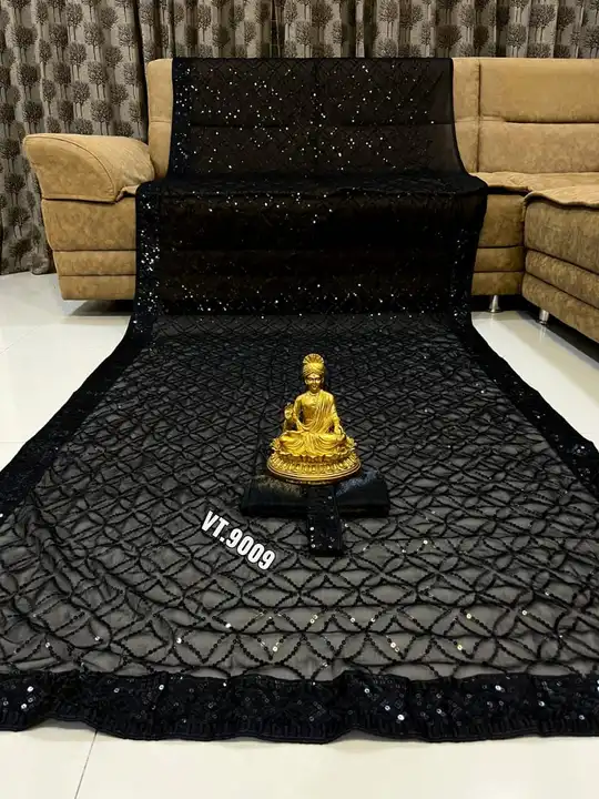 *🪡 Launching New Blockbuster Bollywood Black Colour 5 MM Sequence Saree*

*🪡👇 Product Info 👇🪡*
 uploaded by Vishal trendz 1011 avadh textile market on 4/27/2023