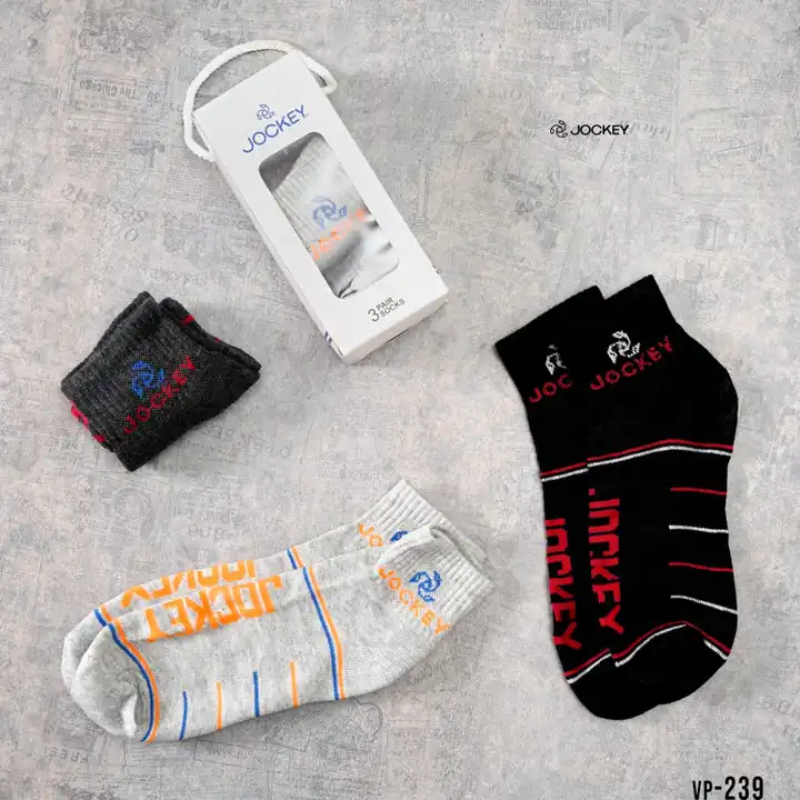 Premium quality Multi brand socks
 *Jockey* , *Adidas* , *Reebok* , *Nike* 
Mixed brand packing
Ankl uploaded by Rhyno Sports & Fitness on 4/27/2023