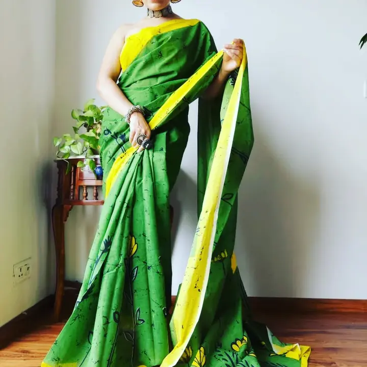 COTTON BEAUTIFULL SAREE uploaded by business on 4/27/2023