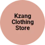 Business logo of Kzang clothing store