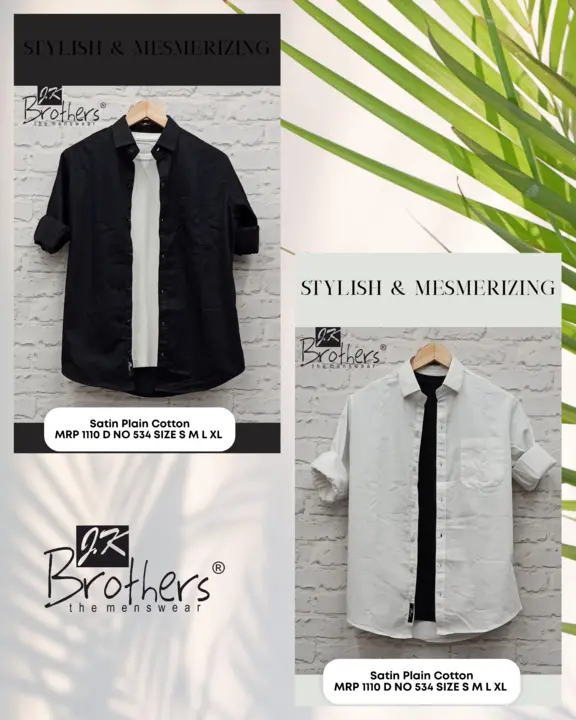 Men's Satin Cotton Plain Shirt  uploaded by Jk Brothers Shirt Manufacturer  on 4/27/2023