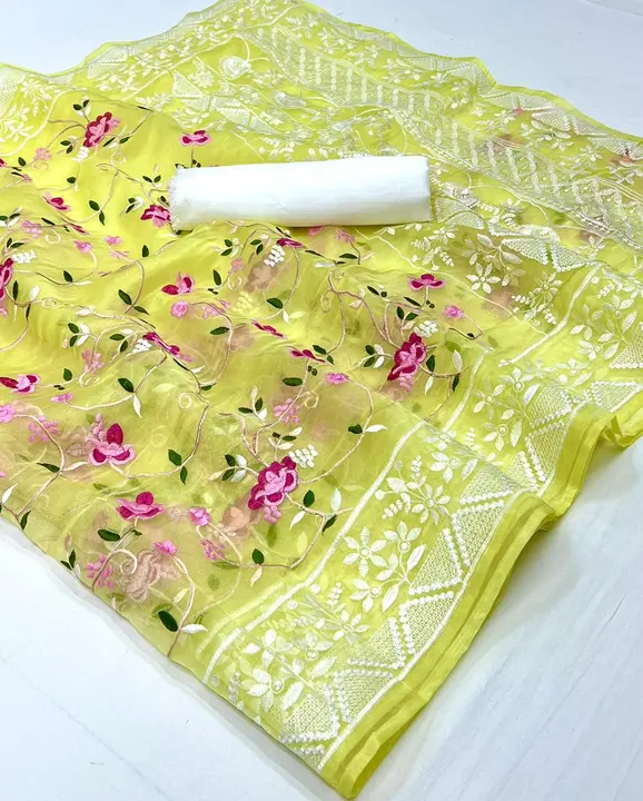 Pure organza saree  uploaded by RV FASHION on 4/27/2023