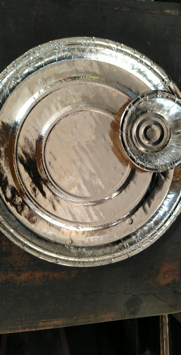 Silver paper plate 13 inch  uploaded by business on 4/27/2023