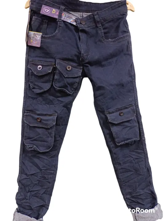 Denim cargo heavy 8 pocket 4 colour  uploaded by D kode jeans on 4/27/2023