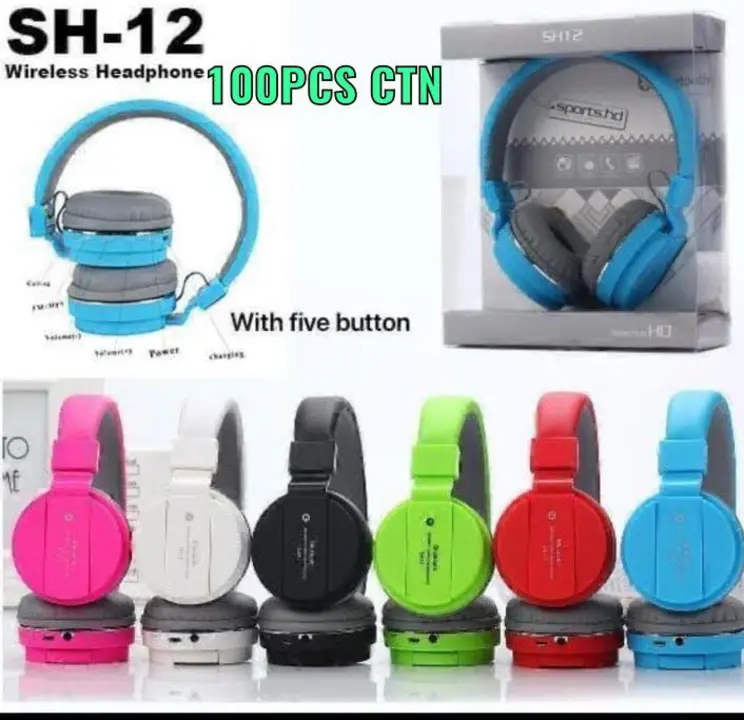 Sh12 Bluetooth headphones  uploaded by TR SALES on 4/27/2023