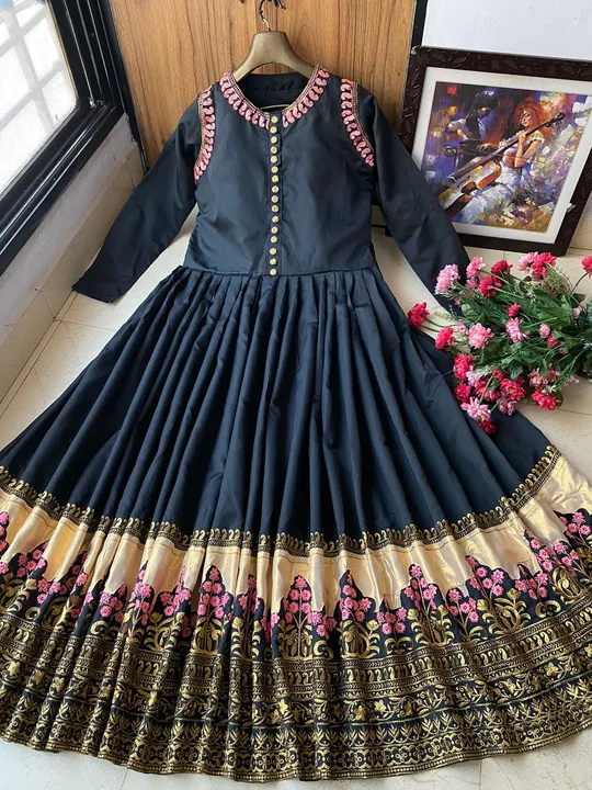 PRESENTING NEW DESIGNER  EMBROIDERED ANARKALI GOWN LC&1030 uploaded by Fatema Fashion on 4/27/2023