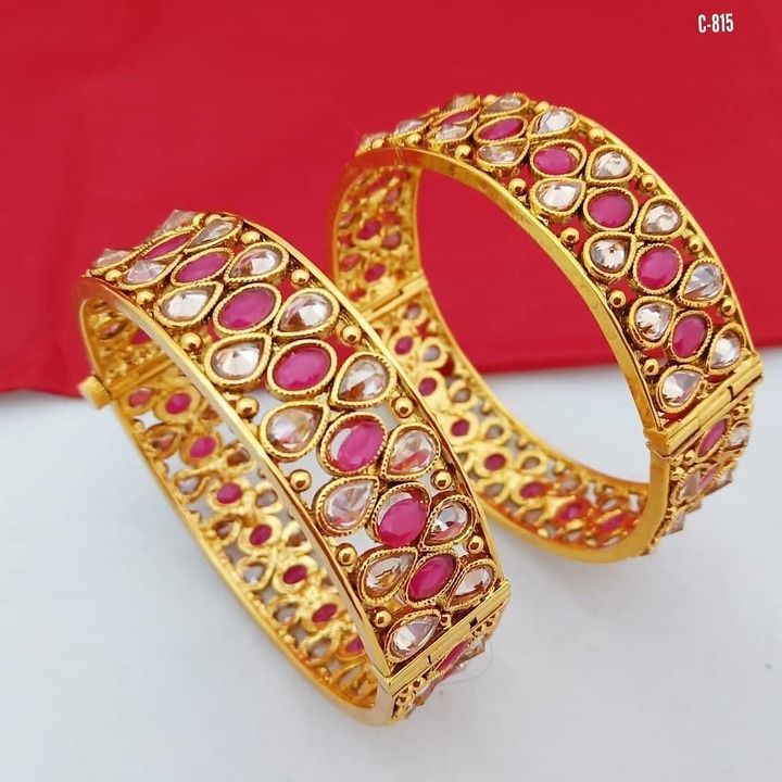 Post image High Quality Gold Plated Bangles set only RS.999+Shipping