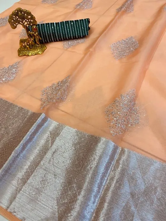 Kanchipuram orgenja sarees  uploaded by Villa outfit on 4/27/2023