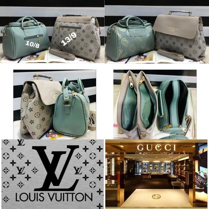 Post image FREE SHIPPING *👜👝LOUIS VUITTON 👝*
👜👝*GUCCI*👝👜* 
 Imported style *BIG Size* Sling bags available in 9 amazing colours along with an adjustable long belt.Louis Vuitton sling has an detachable belt so it can be carried in 2 ways, the sling has a 2 zipper compartment and also has a back zip which makes it handy and classy,it is made in high end fabric which gives it a unique look,the fabric used is an amazing unique LV print fabric giving it the perfect designer look.This is surely the best sling to pick this season. 

GUCCI sling is Duffle shape bag with high end finishing, It has 2 zipper compartment made in an amazing fabric and the front of the sling is crafted in self design unique embroidery which makes it really eye candy.

Size:13x9
Size:10x8
Rate:799/-FREE SHIPPING. ALL OVER INDIA       (Combo’s available at prices never before.)