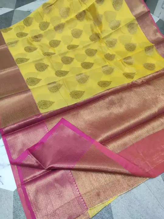 Copper organza silk..... premium quality  uploaded by Saree on 4/27/2023