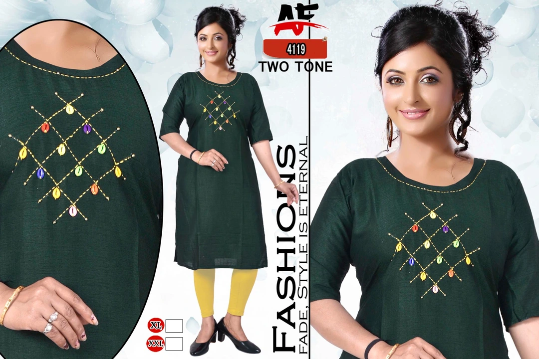 Embroidery kurti  uploaded by Evergreen on 4/27/2023