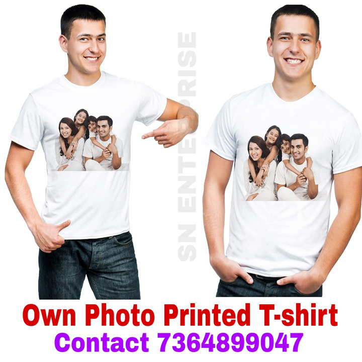 Photo Printed T-shirt  uploaded by S.N Enterprise on 5/5/2024