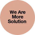 Business logo of We are more solution