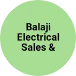Business logo of Balaji electrical sales & sarvice