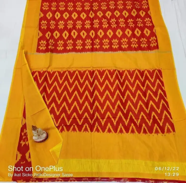 Pochampally Handloom Ikkat Sicko Pattu With Blouse Designer Sarees. Order for 📞+47 uploaded by KS HANDLOOM on 4/27/2023