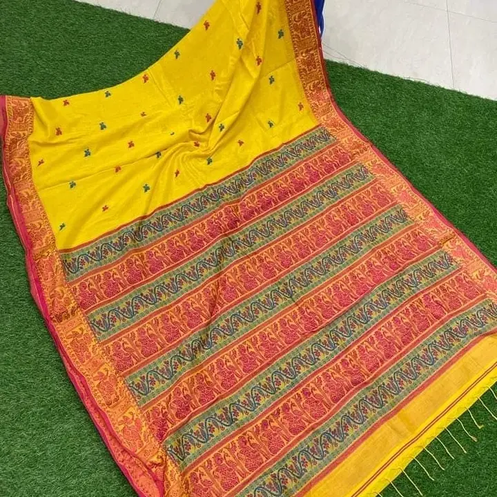 Handloom cotton saree uploaded by DOLPHIN SAREE KUTHIR on 4/27/2023