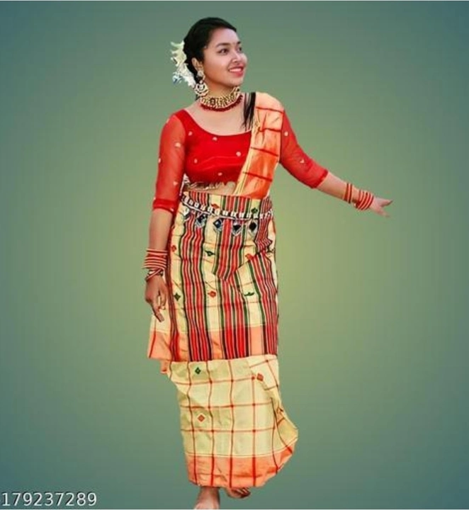 Santali cultural dress Lumang Fhuta Saree uploaded by Santai Fashion on 4/27/2023