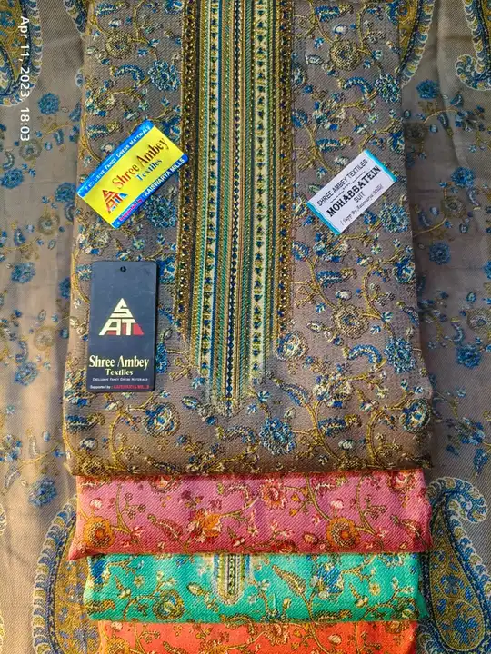 Daily wear cotton kaani print with print cotton duptta  uploaded by Chetan cloth house on 4/27/2023