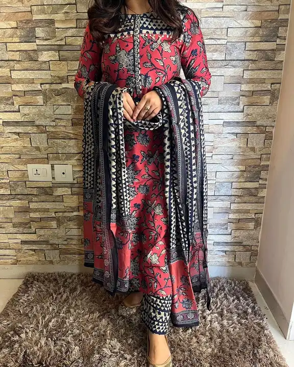 *New  Weddings Season Summer Collection*

💃 *Heavy Embroidery Work kurti Pant And Malmal Dupatta wi uploaded by Saiba hand block on 4/27/2023